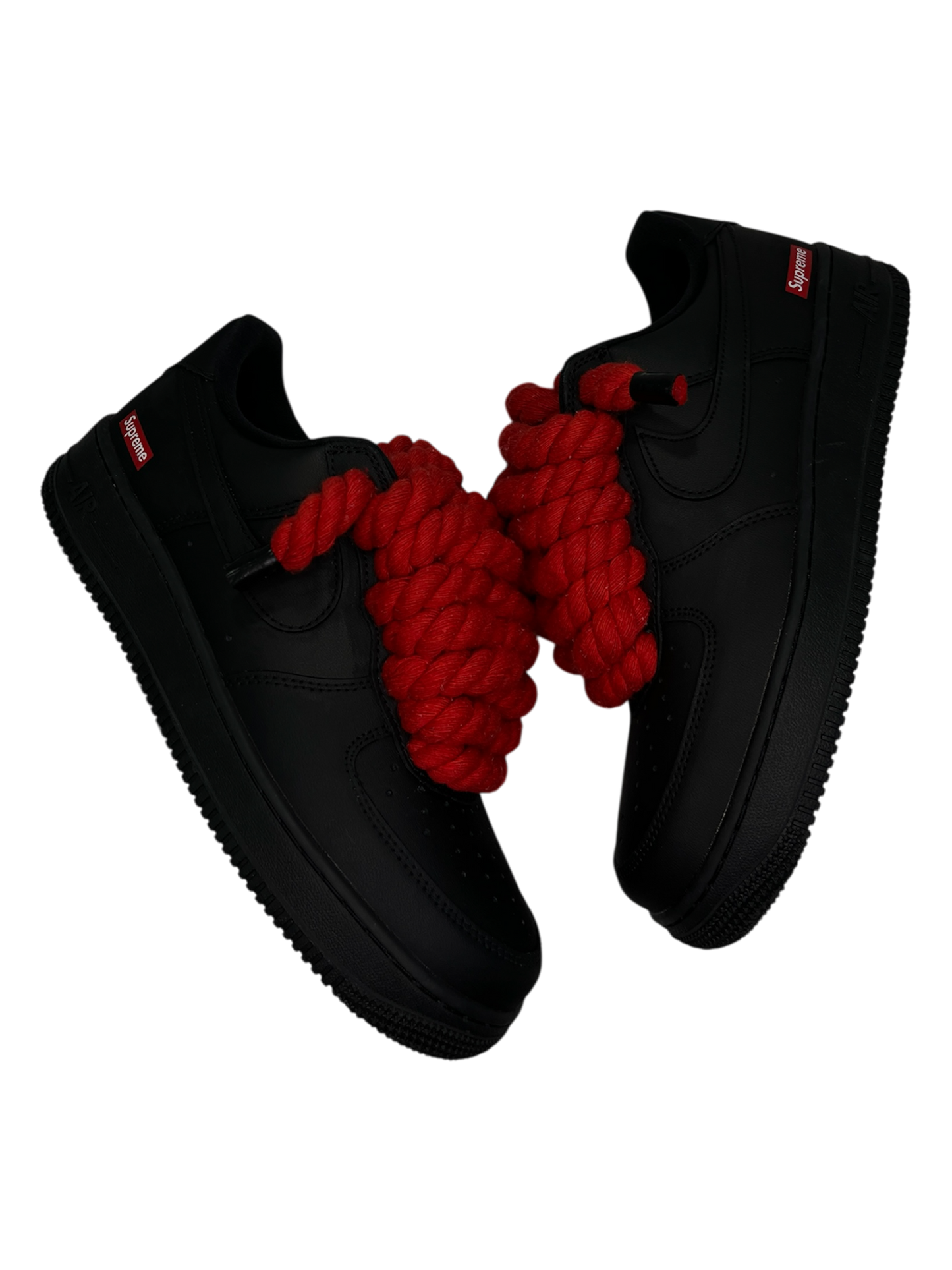 Matte Black Ropez Supreme "Red Lace"