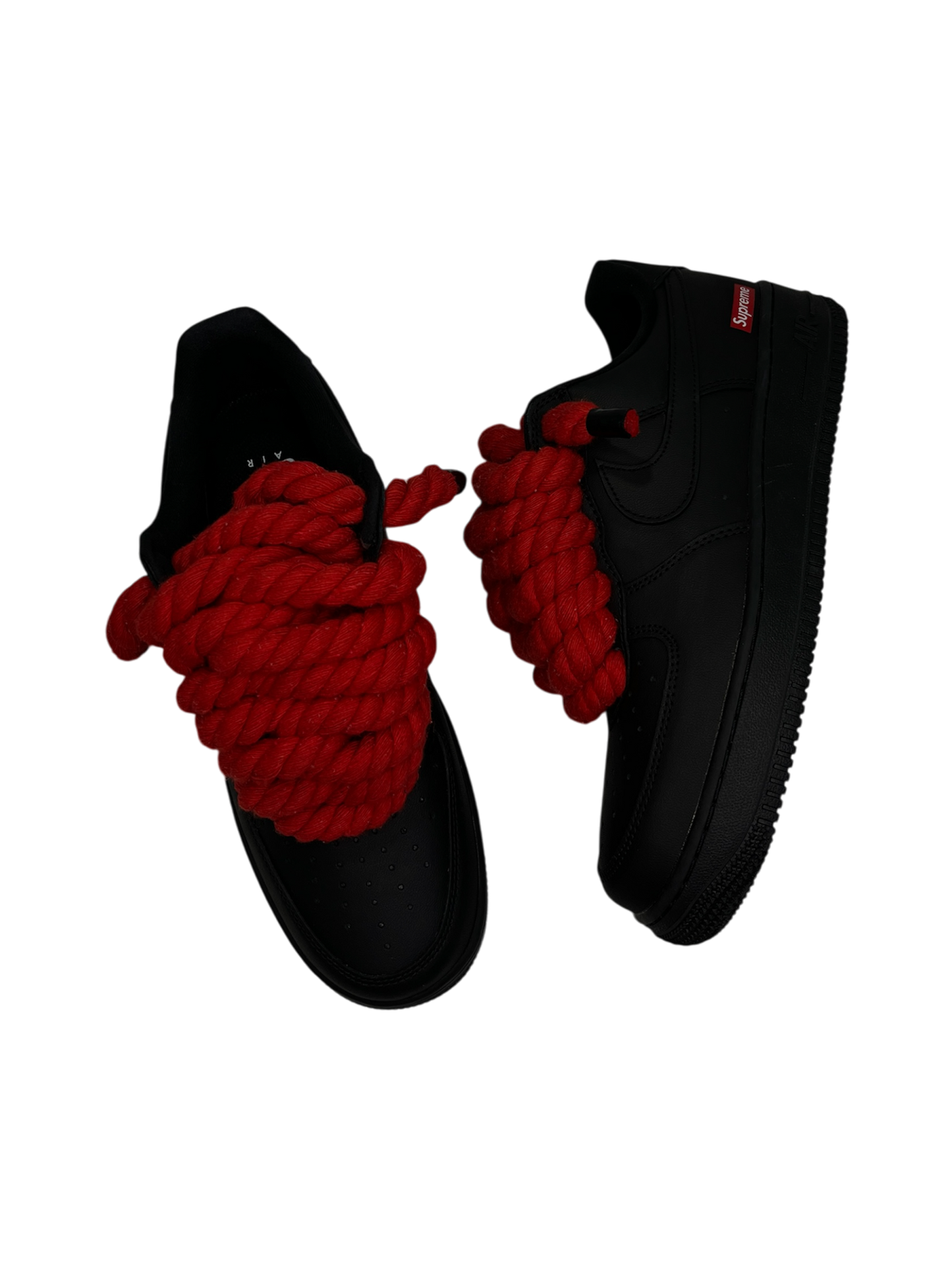 Matte Black Ropez Supreme "Red Lace"