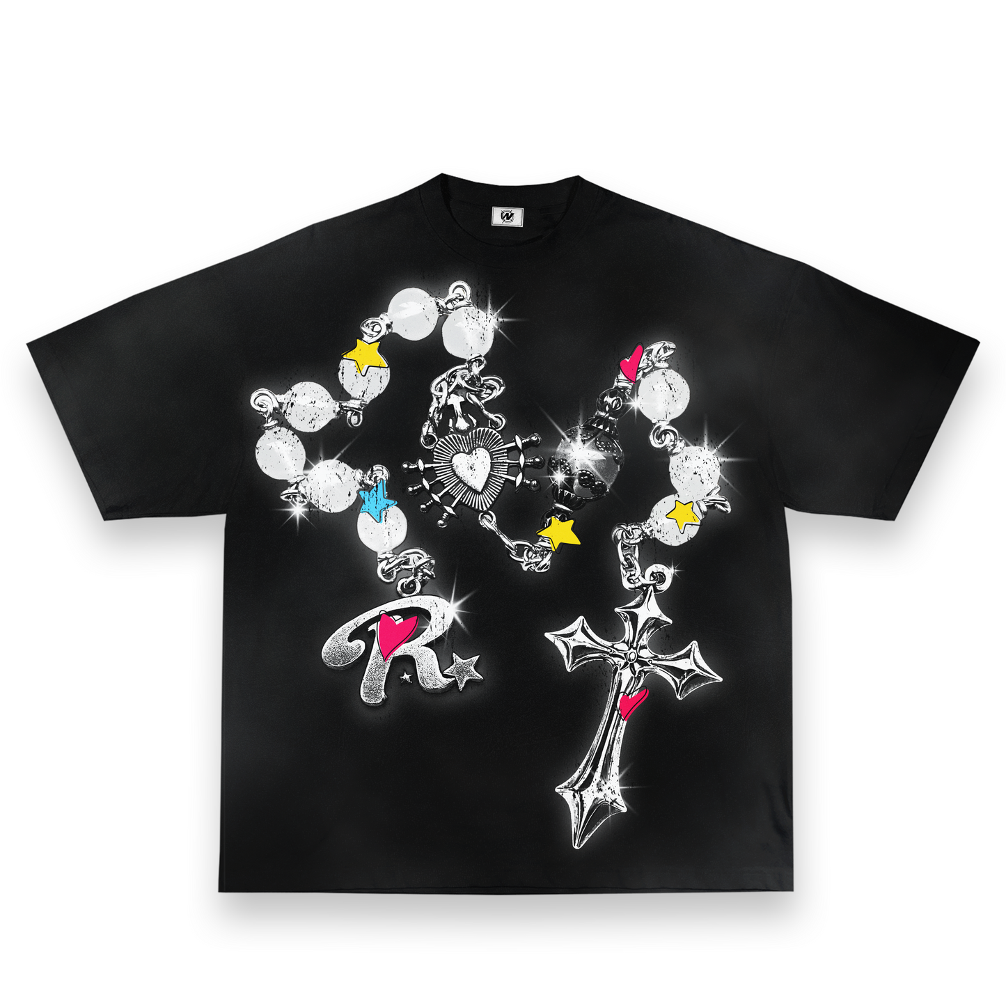 Chained Love tee black