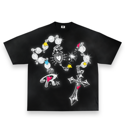 Chained Love tee black