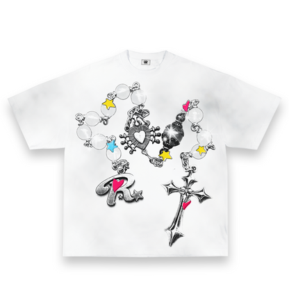 Chained Love tee white