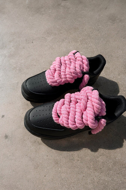 Black Ropez "Bubble Gum" Laces